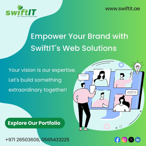 Transform your online presence with SwiftIT's cutting-edge web design and development services. With over a decade of experience, we specialize in creating bespoke digital solutions tailored to your needs. Dive into our portfolio now and witness the magic of innovation!

📱 +971-26503606,  0565433225

🌐 https://swiftit.ae/